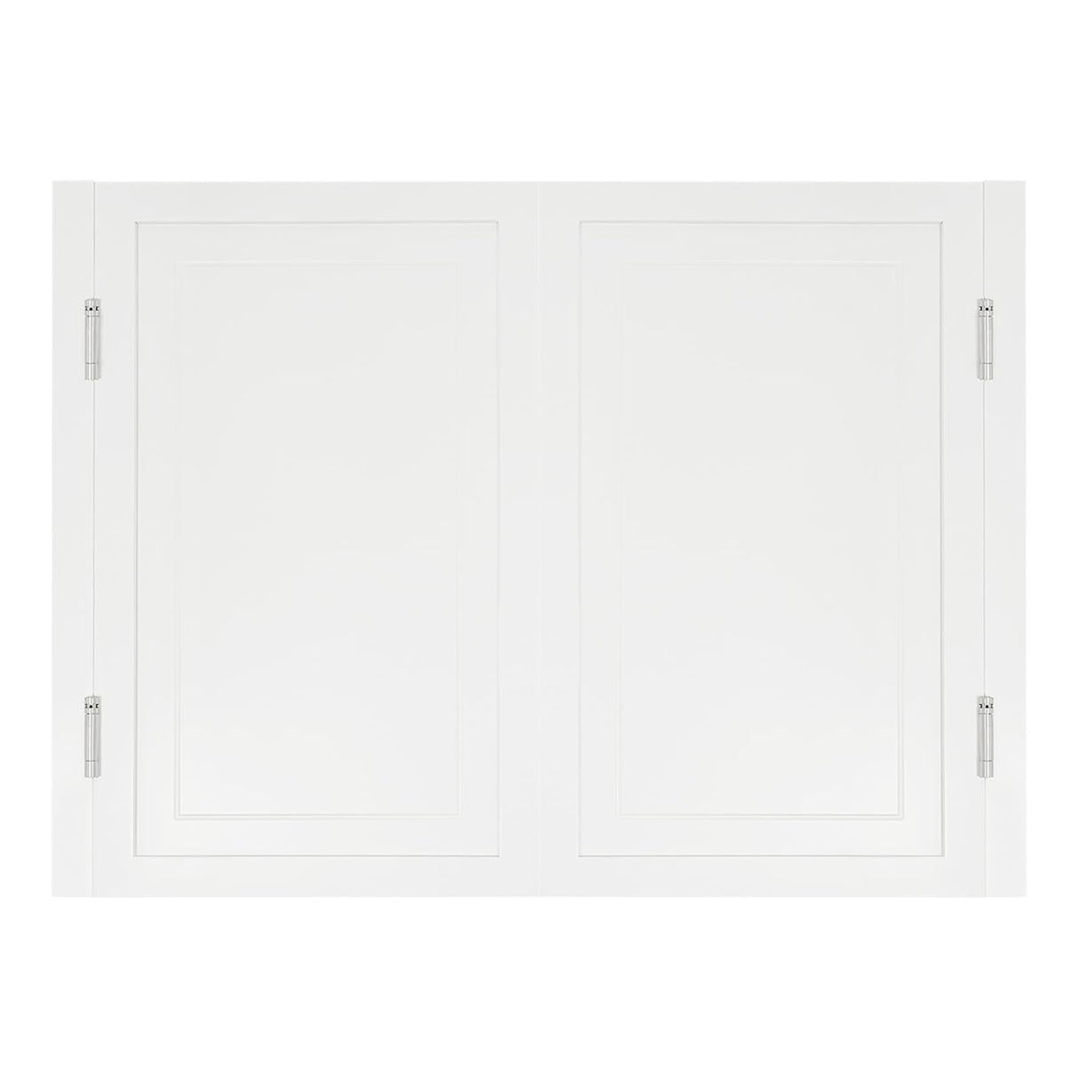 Swinging Doors Cafe Doors, Interior Solid Wood Swing Door with Metal Hinges, Cafe Saloon Doors, Bar Saloon Swinging Doors for Kitchen Stairs Bedroom Entrance Partition (White, 47.2" x35.43") Pinelicorn