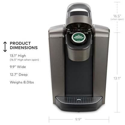 Keurig K-Elite Single Serve K-Cup Pod Coffee Maker, with Strength and Temperature Control, Iced Coffee Capability, 8 to 12oz Brew Size, Programmable, Brushed Slate