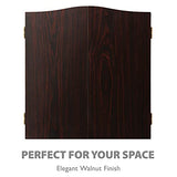 Viper by GLD Products Vault Deluxe Dartboard Cabinet with Shot King Sisal Dartboard and Illumiscore Scoreboard, Wood Viper