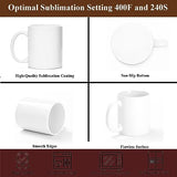 ABBSH Sublimation Mugs, Sublimation White Coffee Mugs Tazas Para Sublimacion Blank 11 OZ With Box for for Coffee, Soup, Tea, Milk, Latte, Hot Cocoa Set of 12 ABBSH