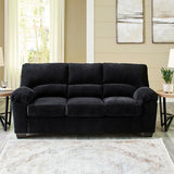 Signature Design by Ashley SimpleJoy Modern Sofa for Living Room, Black Signature Design by Ashley