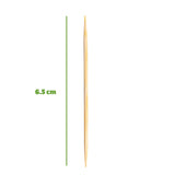 Comfy Package [1500 Count Bamboo Toothpicks Wood, Round Double-Pointed Tooth Picks Wooden - Toothpicks for Appetizers, Fruits and Teeth Cleaning Comfy Package