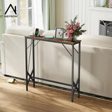 NEFROM 31.5‘’ Console Table, Skinny Entryway Table with Fast-Charging Station, Narrow Long Sofa Table, Behind Slim Couch Table for Entrance, Hallway, Living Room Decor ST-BR80-1 NEFROM
