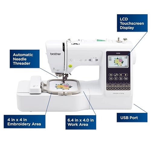 Brother SE700 Combo Embroidery & Sewing Machine with 250+ Accessories including 40 Spools of Embroidery Theads & 43 Spools of Sewing Thread