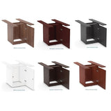 New Cherry Laminate Finish 12ft Conference Table Wood Boat Shaped Square Storage Cube Legs Doors Grommets Desk Base Meeting Room Racetrack Furniture Office Business Modern 142''L x 47-32''W x 29''H WoodArtSupply