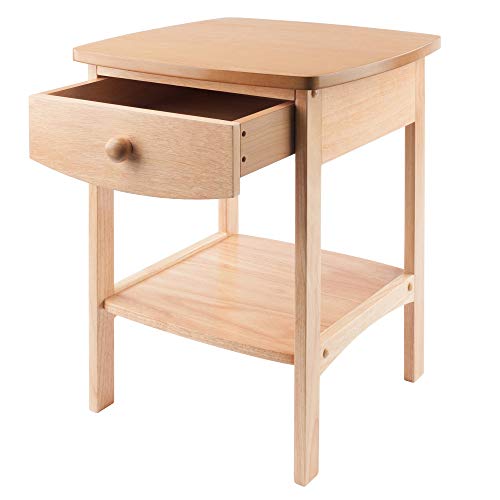 Winsome 82218 Wood Claire Accent Table, Natural 18 inches - WoodArtSupply