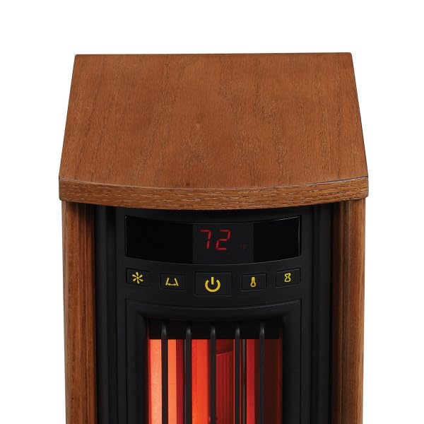 duraflame Electric Tower Heater, Oscillating Tower and Space Heater for Office or Large Room up to 1,000 Square Feet