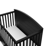 Graco Bellwood 5-in-1 Convertible Crib with Drawer (Black) - GREENGUARD Gold Certified, Full-Size Storage Drawer, Converts to Toddler Bed and Full-Size Bed STORK CRAFT
