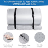 Memory Foam Camping Mattress Pad 3 Inch Thick, Portable Sleeping Pad with Waterproof Cover, Portable Roll Up Cot Mattress Pad Floor Mat for Travel Truck Bed Tent 72" x 24"x 3" Coldwind