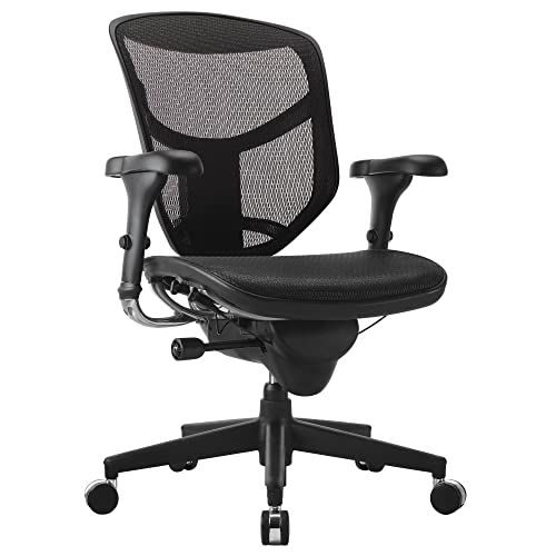 WorkPro® Quantum 9000 Series Ergonomic Mid-Back Mesh/Mesh Chair, Black WorkPro
