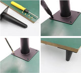 Furniture Legs Set of 4 Black Furniture Legs Straight Tapered Metal Sofa Legs, Replacement Heavy Duty Support Feet, for Sofa Couch Table Chair Cabinet Armchair TV Stand (70cm/27.56 (Black 72cm/28.35i WoodArtSupply