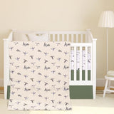 CroBlissful 3 Pieces Mallard Duck Nursery Crib Bedding Set for Girls Boys Mallard Duck Baby Standard Size Bedding Sets with Comforter Fitted Sheet Crib Skirt CroBlissful