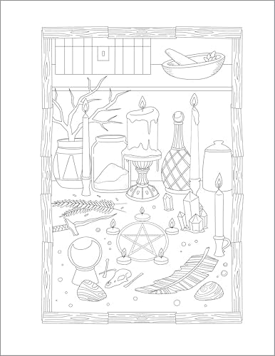 Witchcraft Coloring Book for Adults: Nourish the Spirit and Channel Creative Energy WoodArtSupply