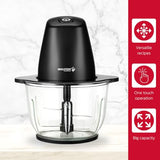 Holstein Housewares Electric Food Chopper – 1.9 QT, 8 Cup, Black, High-Powered Mini Food Processor for Chopping, Dicing & Blending, Compact & Easy to Use for Quick Meal Prep 250W Holstein Housewares