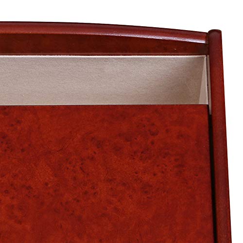 Mele & Co. Davin Men's Wooden Dresser Top Valet in Dark Burlwood Walnut Finish Mele & Co. Since 1912