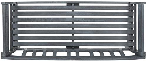 Safavieh PAT6742A Outdoor Collection Porterville 2 Seat Bench, Natural Safavieh