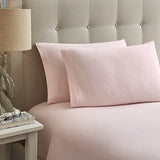 Laura Ashley - Flannel Sheets Twin Size, Anti-Pilling & Wrinkle Resistant Cotton, Touchably Soft for All-Season Comfort - Bed Sheets with Matching Pillowcase & Fitted Sheet (Bright Blush) Laura Ashley