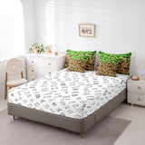 Miners Style Square Grid 7Pcs Comforter Set Twin Size,Brown Green Army Camo Bedding Set for Kids Boys Teens Men Room Decor,Cartoon Gamepad Reversible Bed in a Bag Pixelated Games Flat Fitted Sheet Castle Fairy