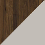 Novogratz Concord Turntable Stand with Drawers, Brown Oak Novogratz