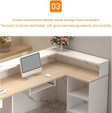 Modern L-Shaped Reception Desk, Front Office Reception Counter for Lobby, Office, SOHO, Retail Stores – Modern Peception Desk,Durable & Easy to Install Generic