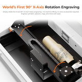 TOOCAA NOVA 20W AI Smart Laser Engraver with 5MP Camera & Auto Focus, Rotary Kit for Tumblers, Class 1 Fully Enclosed Safety, Dual Channel Exhaust, Plug-and-Play Portable Desktop for Home & Business TOOCAA