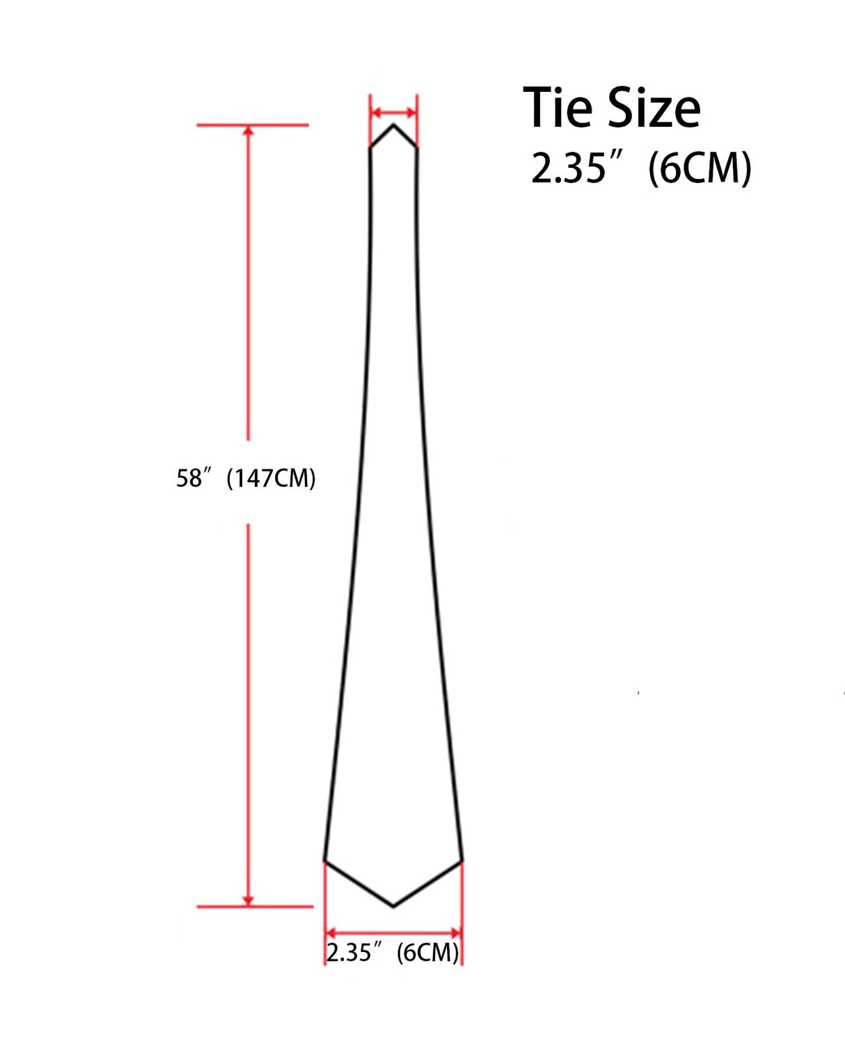 PenSee Men's White Ties Solid Pure Color 2.35" (6CM) Plain Slim Necktie Skinny Ties For Men PenSee