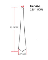 PenSee Men's White Ties Solid Pure Color 2.35" (6CM) Plain Slim Necktie Skinny Ties For Men PenSee