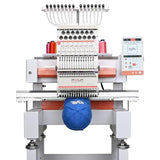 POOLIN EOV 15 Needle Professinoal Hat Embroidery Machine,270° Cap rotation,14.2"x9.5" Large Area,Multi-Needle for Small Business & Home Shop,3D Cap & Hat,Flat Embroidery Avaliable,Built for Business
