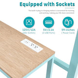 Ball & Cast Heavy Metal Full Size Loft Bed with Desk & Wardrobe,Bed Frame w/Built-in Staircase and Storage Rack,Gaming Bed w/Full-Length Guardrail,Space-Saving Bedroom Furniture for Adults,Green Ball & Cast