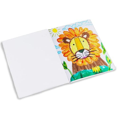 Paper Junkie White Blank Hardcover Books for Kids to Write Stories, Unlined Scrapbook and Journal - 18 Sheets/36 Pages Each - 6x8 inch (Pack of 6) - Blank Journal - Drawing Notebook - White Notebook Paper Junkie