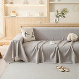 100% Waterproof Couch Cover Sofa Covers for Sectional Couches Reclining Armseat/Chair/Futon Sofa SlipCover for Dog Pet-Friendly Furniture Protector for Living Room with Tassel(91" x 134", Light Gray) TieyaChkis