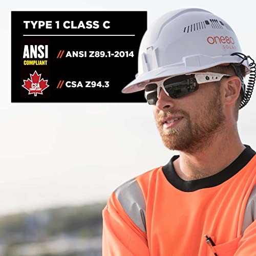 Ergodyne - 60144 Vented Hard Hat Cap Style, Ratchet Suspension, Class C, Skullerz 8972,White Ergodyne