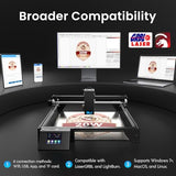 LONGER Ray5 20W Laser Cutter, 20W Laser Engraver with 3.5" Touch Screen, Offline Use, 24000mm/min, CNC DIY Engraving Machine for Wood, Metal, Acrylic & Glass, Class 4 Longer