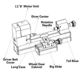 Universal Mini Metal Lathe Machine Motorized Metalworking DIY Tool Benchtop Woodworking for Hobby Science Education Modelmaking W10003M AC100V~240V (24W Lathe) Jianyana