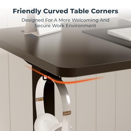 FitStand Adjustable Stand Up Desk Standing Desk, 63x24 Inches Home Office Desk with Memory Preset, Computer Workstation Splice Black Top + Black Frame FitStand