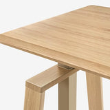 EUREKA ERGONOMIC Standing Desk, 63inch Executive Computer Desk Adjustable Height Stand up Table Modern Trapezoidal Leg,Touch Screen,Oak EUREKA ERGONOMIC