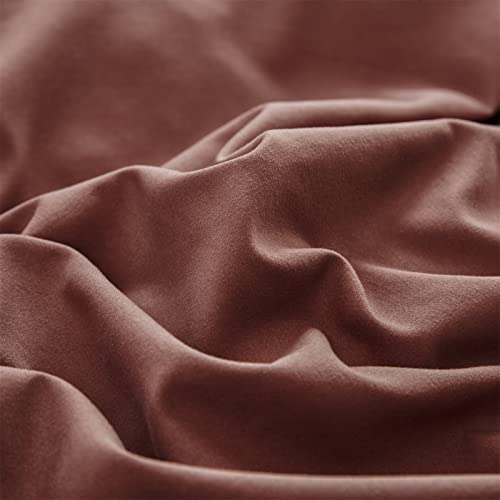 Pureant Brick Red Comforter Sets California King Women Girls Dark Rust Red Bedding Comforters Cotton Modern Solid Blackish Red Warm Quilts Cal King Adults Teens Pure Dark Red Blankets Durable Pureant