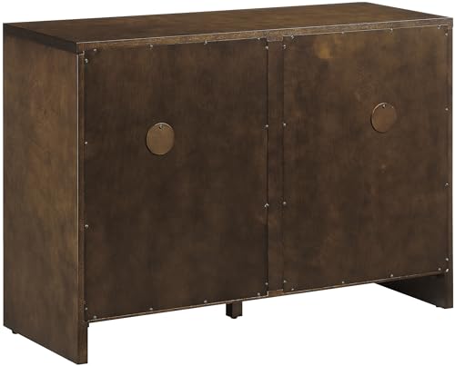 Crosley Furniture Kenji Media Console, Record Player Stand with Vinyl Storage, Modern Home Organizer, Dark Brown Crosley Furniture