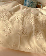 VM VOUGEMARKET Girl's Pink Flower Duvet Cover Twin,Romantic Lace Bedding Set with Zipper Ties Soft Lightiweght Washed Microfiber Comforter Cover for Teen Girls VM VOUGEMARKET