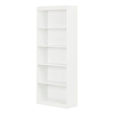 South Shore Axess 5-Shelf Bookcase - Pure White South Shore