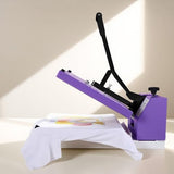 BetterSub 15‘’x15‘’ Industrial Heat Press Machine for T-Shirts, Sublimation, Transfers – Digital LCD Control, Teflon Surface, Clamshell Design, Safe & Durable - Purple BetterSub