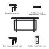 Sailret Solid Wood Console Table, 59.1 Inch, Extra Long Entryway, Table Sofa Table for Entryway, Hallway Living Room, Foyer, Contemporary Minimalist Style, Easy Assembly, Black Sailret
