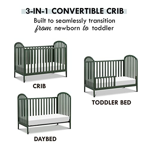 DaVinci, Beau 3-in-1 Convertible Crib in Forest Green, Greenguard Gold Certified DaVinci