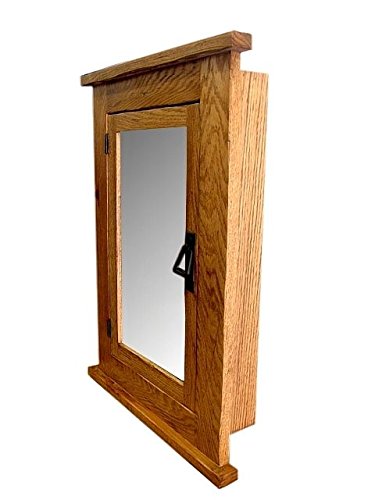 Solid Oak Mission Recessed Medicine Cabinet/Solid Wood & Handmade D&E Wood