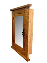 Solid Oak Mission Recessed Medicine Cabinet/Solid Wood & Handmade D&E Wood
