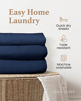 Good Sleep Bedding Twin XL Fitted Sheet - Single Fitted Sheet, 800 Thread Count, Egyptian Cotton Extra Long Twin, 16 Inch Deep Pocket, Soft & Breathable Dorm Sheets - Navy Blue Good Sleep Bedding