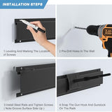 Upbci Gun Rack, Professional Gun Rack Wall Mount, Vertical Gun Rack for Wall, Adjustable Indoor Gun Racks Securely Hold Your Shotguns and Rifles Upbci