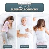 Utopia Bedding Bed Pillows for Sleeping Queen Size (White), Set of 2, Down Alternative Pillow for Sleeping, Cooling Hotel Quality Pillow Set for Back, Stomach or Side Sleepers Utopia Bedding
