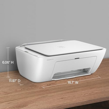 HP DeskJet 2827e Wireless All-in-One Color Inkjet Printer, Scanner, Copier, Best-for-Home, 3 Month Instant Ink Trial Included, AI-Enabled (6W7F5A) HP