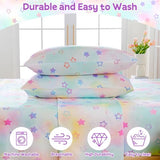 ChicView Twin Sheet Set Kids,3 Pieces Breathable Soft Microfiber Bedsheets for Child Boys Girls, Anti Pilling Deep Pockets Easy Care Bed Sheets, Stars ChicView